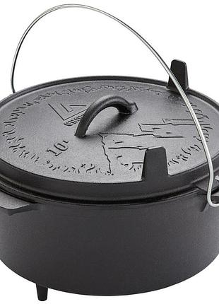 Казан с крышкой groenberg askja pot 33 cm / 10 l black (266018)