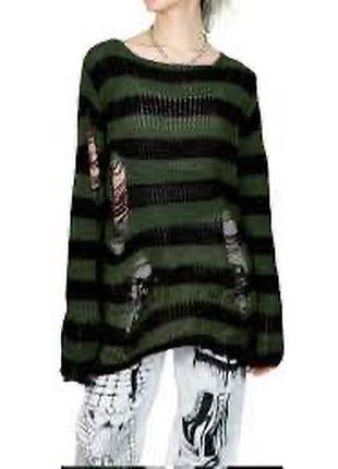 Свитер рваный y2k dollskill 2