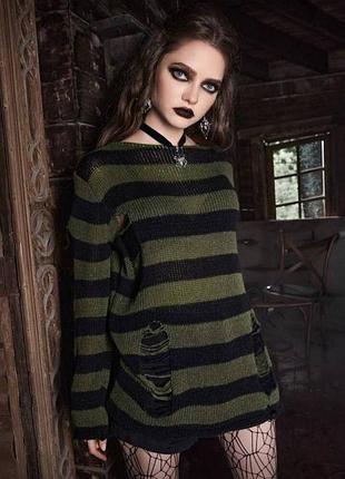 Свитер рваный y2k dollskill 3