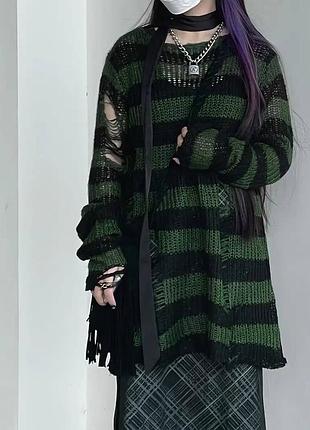 Свитер рваный y2k dollskill 8