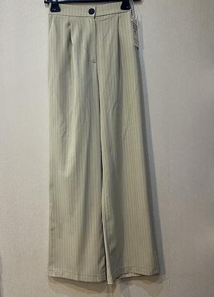Брюки штани палаццо кльош бежеві