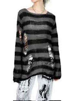 Свитер рваный y2k dollskill 6