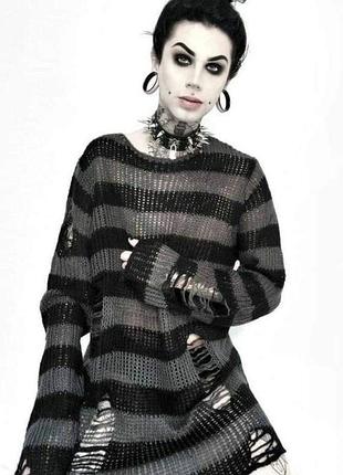 Свитер рваный y2k dollskill 7