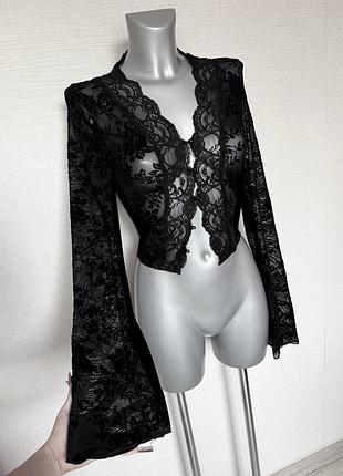 Топ бархатный готический y2k dollskill