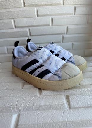Adidas puffylette superstar кросівки дутики
