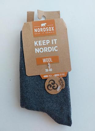Носки бренда Nordsox, модель "woolatch quick drying", доступные в размерах 36-40