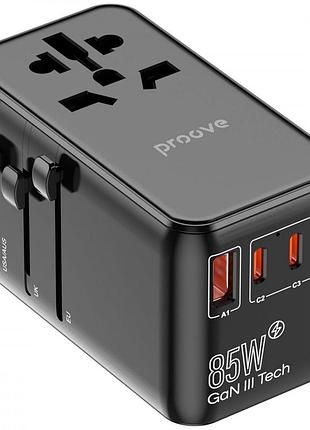 Універсальний адаптер proove trip 85w black