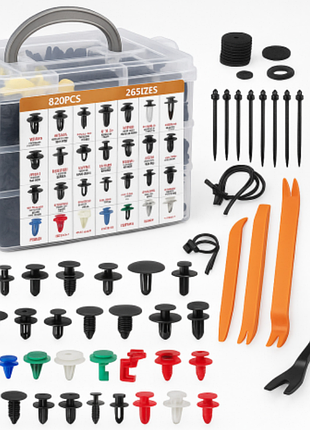 Универсальный набор автомобильных клипс и съемников master clip kit (925 предметов