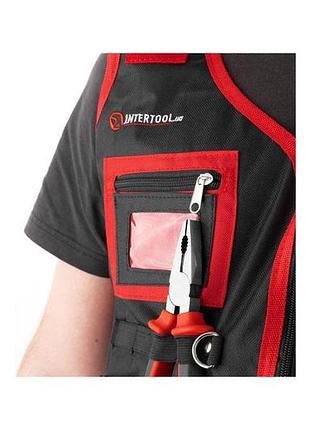 Ve жилет слесарно-строительный intertool 7 new version карманов для инструмента рабочий жилет с резино n6w_ver 6