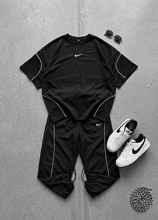 Спортивный костюм мужской черный осенний весенний летний nike