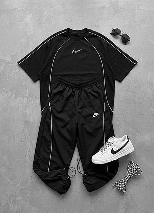 Спортивный костюм мужской черный осенний весенний летний nike