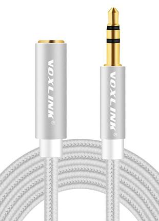 Удлинитель аудио кабель vоxlink mini jack 3.5мм m - 3.5мм f для микрофона 3.5mm m to 3.5mm f1 метр cc511s