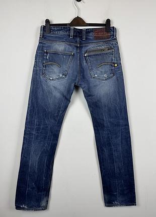 Вінтажні джинси з потертостями g-star raw faded