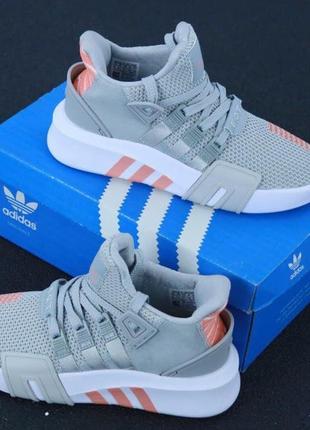 Женские кроссовки adidas eqt grey/orang