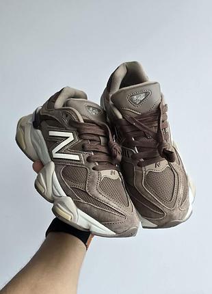 Жіночі кросівки new balance 9060 mushroom brown кросівки жіночі ню беланс 9060