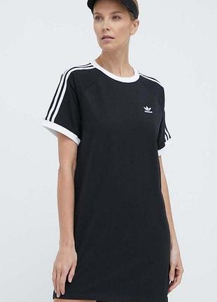 Трикотажна сукня з логотипом ориггінал adidas xs-s