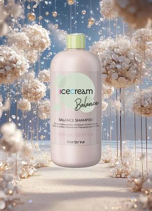 Inebrya ice cream balance шампунь для жирной кожи головы 1000 мл