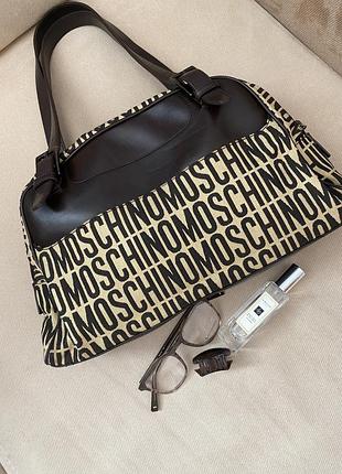 Vintage moschino сумка з логотипом | італія