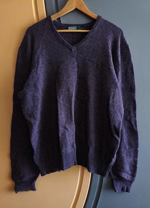 Шерстяной свитер polo ralph lauren vintage