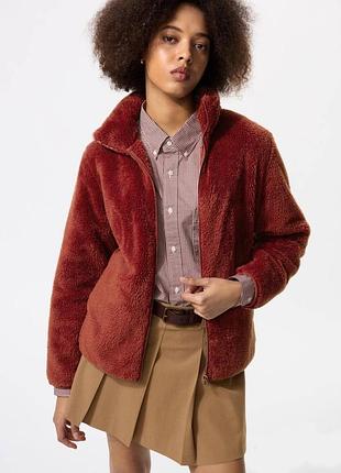 Куртка из искусственного меха uniqlo