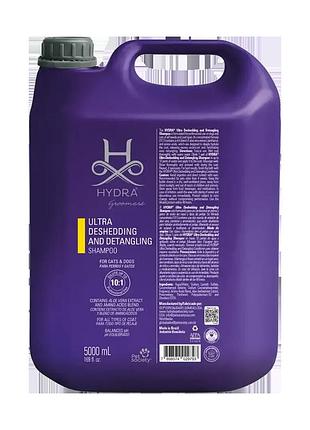 Шампунь для стимуляции линьки и облегчения расчесывания hydra groomers ultra deshedding and detangling shampoo для животных 500 мл на розлив