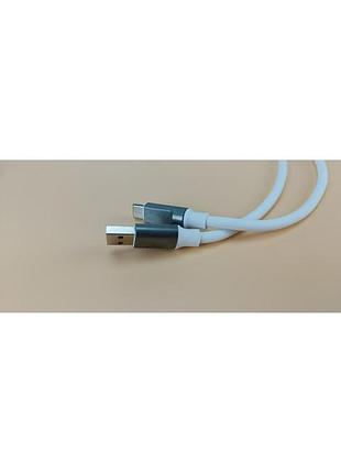 Кабель usb-usb type-c (1m), белый 3