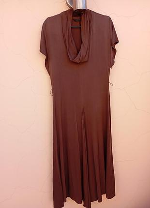 Платье шоколад вискоза р.38 zara