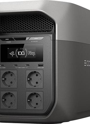 Потужна електростанція ecoflow delta 3 max 2048wh 2400w номінал | 4800w пікова | новий | доставка 7–10 днів з європи