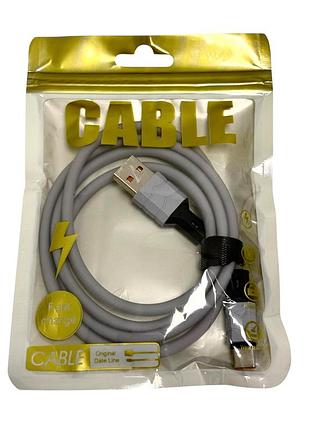 Кабель usb-usb type-c (1m), серый