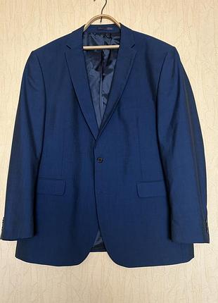 Чоловічий синій піджак the collection debenhams розмір 58 (uk 48) напіввовна