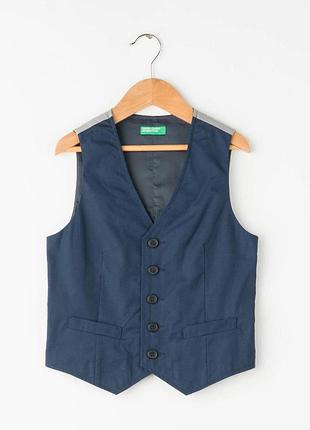 Жилетка benetton 2sr35g0w0*13с подростк. темно/синий 11/12 (162 424)