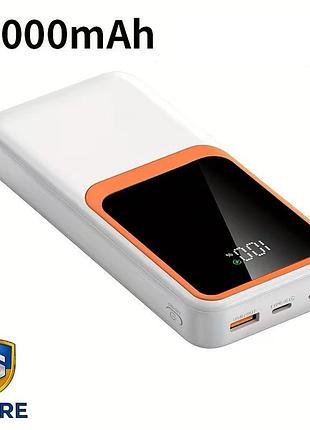 Повербанк xuqg 20000 mah с led-дисплеем и быстрой зарядкой ck30 (белый)