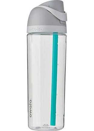 Фляга для воды премиум-класса owala freesip clear tritan plastic water bottle shy marshmallow 750 мл