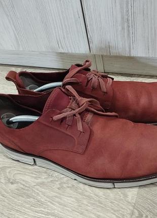 Мокасины туфли clarks(44-44,5 размер;29 см) оригинал кожа