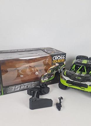 Радіокерований позашляховик 43см jjrc q229 1:10 зі світлодіодним підсвічуванням 2,4g зелений колір