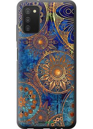 Чехол на samsung galaxy a03s a037f золотой узор "678u-2381-2448"