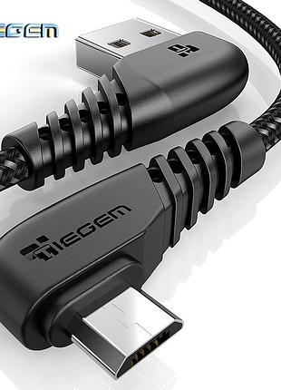 Угловой кабель usb – micro usb 90° 1м для зарядки телефона, зарядный провод шнур микро юсб x4b