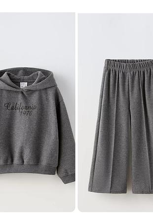Дитячий костюм zara штани + кофта розмір 152 см