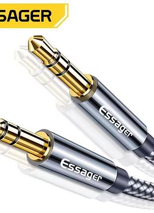 Аудио кабель aux 1 метр mini jack 3.5 мм – шнур 3.5mm to 3.5mm для наушников, колонок, телефона, авто d543