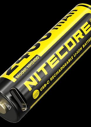 Акумулятор літій-іонний aa nitecore nh2400 (2400mah, usb type-c)