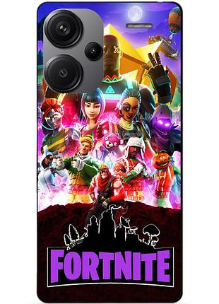 Чехол силиконовый бампер для xiaomi redmi note 13 pro plus 5g с рисунком fortnite фортнайт