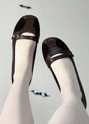 Шкіряні туфлі мері джейн вінтаж стиль ретро натуральна шкіра hush puppies