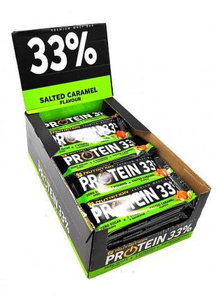 Протеиновый батончик go on nutrition protein bar 33% соленая карамель - 50 грамм блок - 25 штук (без сахара) (383912)
