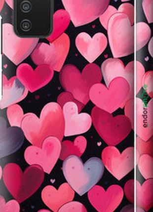 Чехол на samsung galaxy a03s a037f сердечки 4 "5662m-2381-2448"