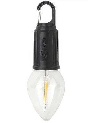 Кемпінгова акумуляторна лампочка camping lamp btoo3, 400 ма·год