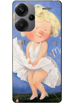 Чехол силиконовый бампер для xiaomi redmi note 13 pro plus 5g с рисунком мэрилин монро гапчинская marilyn