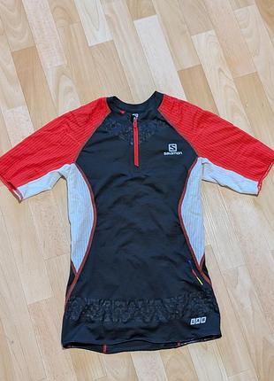 Мужская футболка salomon s/lab exo jersey размер м (можно на s)