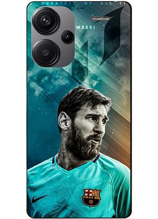 Чехол силиконовый бампер для xiaomi redmi note 13 pro plus 5g с рисунком leo messi месси