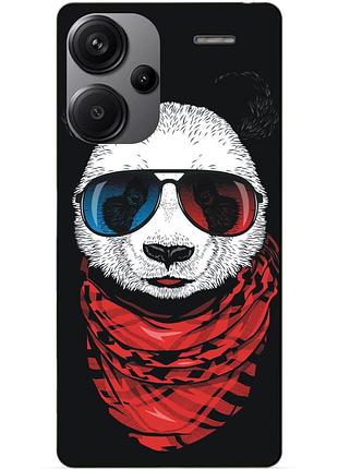 Чехол силиконовый бампер для xiaomi redmi note 13 pro plus 5g с рисунком панда