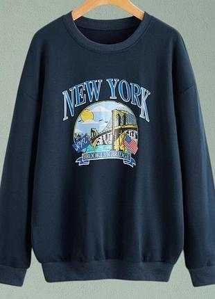Світшот з принтом new york
